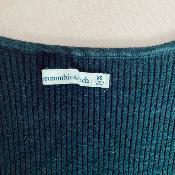 Two Abercrombie ribbed bodysuits, black and tan - Picture 3 of 5